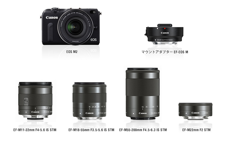 キヤノン「EOS M2/EF-Mレンズ/EF-EOS M」 モニターキャンペーン